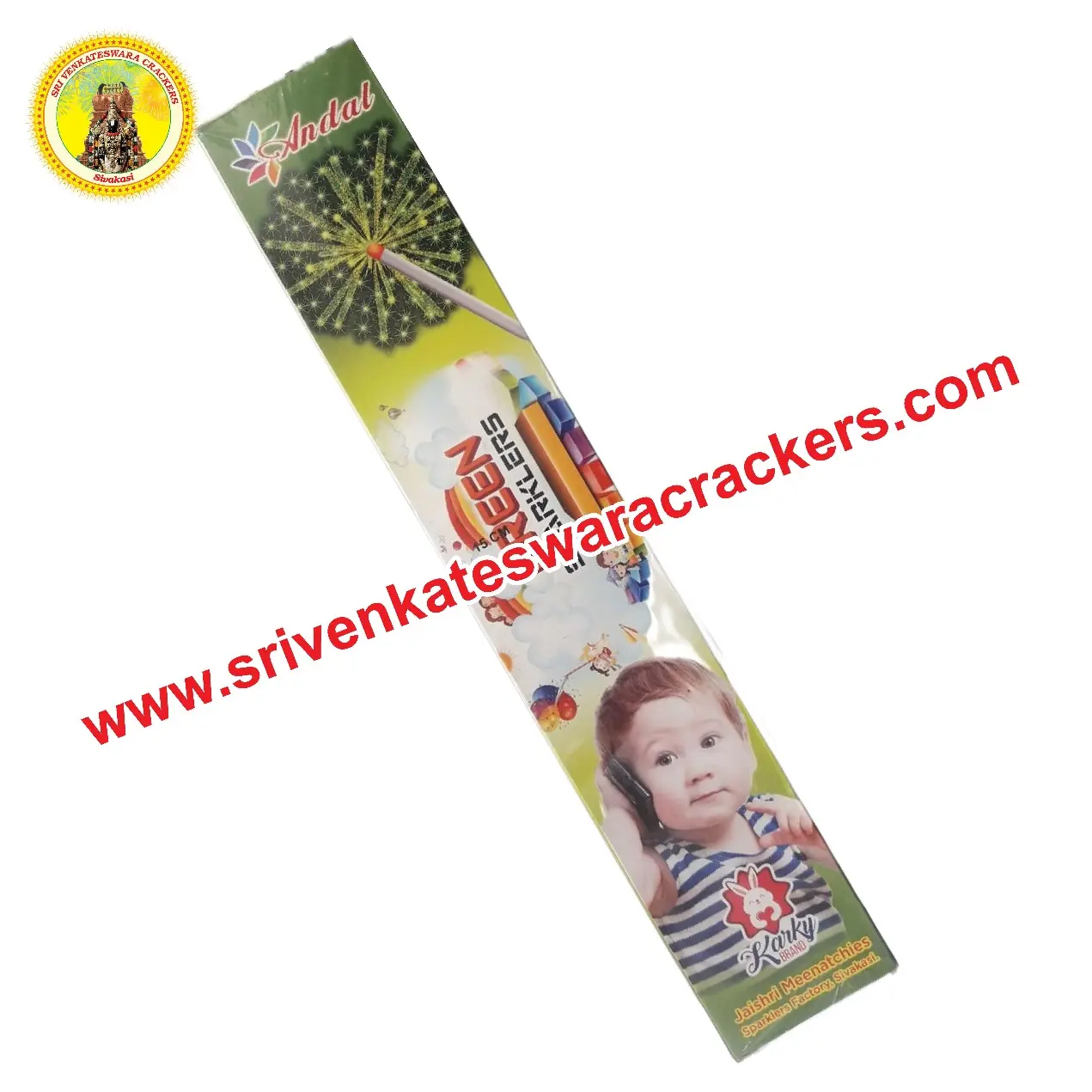 10cm Green Sparklers image